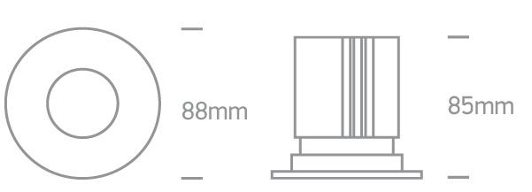 WHITE COB LED 12w WW 700mA 38deg IP20 ADJUSTABLE DARK LIGHT