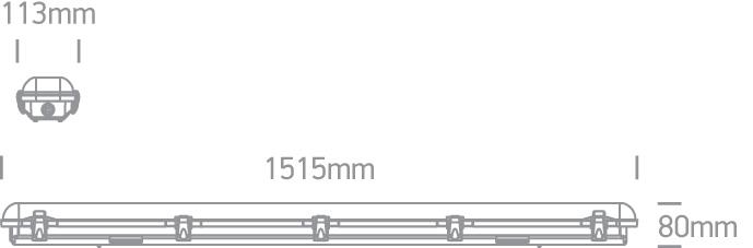 IP65 LED 70W CW 230V PC/PC