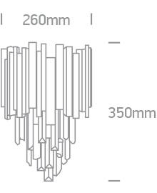 WALL LIGHT 2x8w E14 100-240v