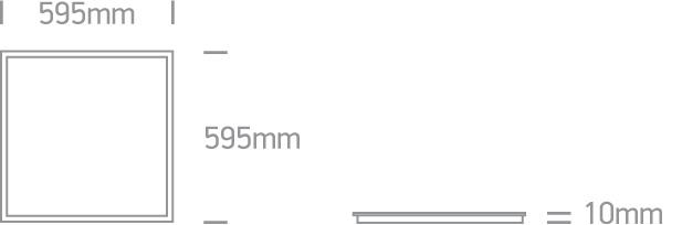 WHITE LED 48w DL 60x60 UGR19 PANEL IP20 1200mA