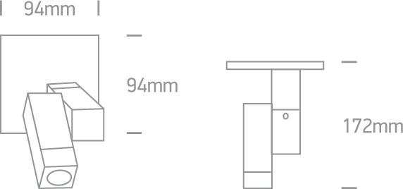 ALUMINIUM READING SPOT 1w DL