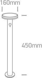 BLACK LED 6w EWW IP44 SOLAR