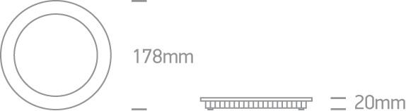 WHITE LED 12w EW IP44 100-240V