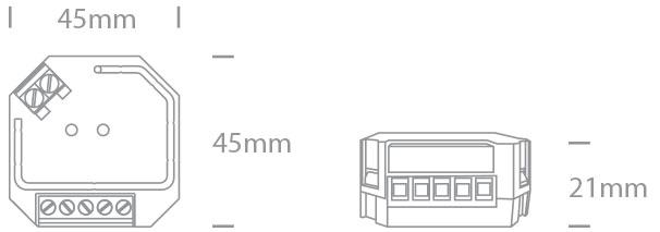 DALI / PUSH TO DIMM TO TRIAC 200W@230v DIMMER IP20 100-240V