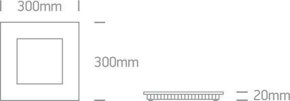 GREY LED 30w CW IP40 100-240v