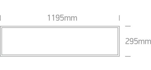 WHITE LED 48W CW 30x120 PANEL IP20 1200mA