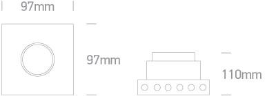 BRUSHED CHROME GU10 10w+WW LED