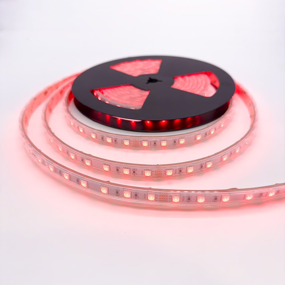 RGB LED Strip, 12 W/m IP65 24V RGB 60 LEDs/m 10 Metre — Intalite UK