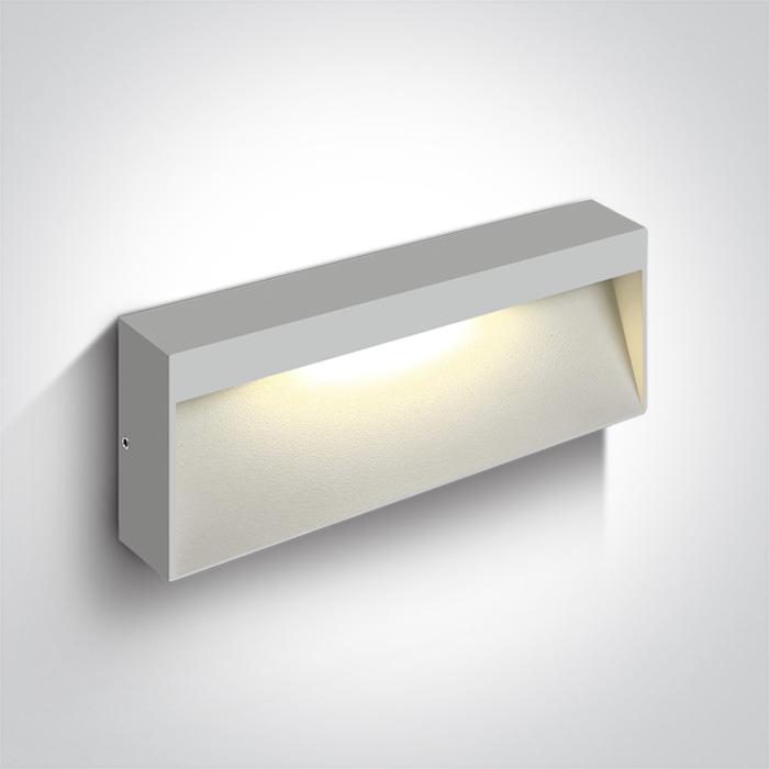 WHITE LED WALL LIGHT 7W WW IP54 230V