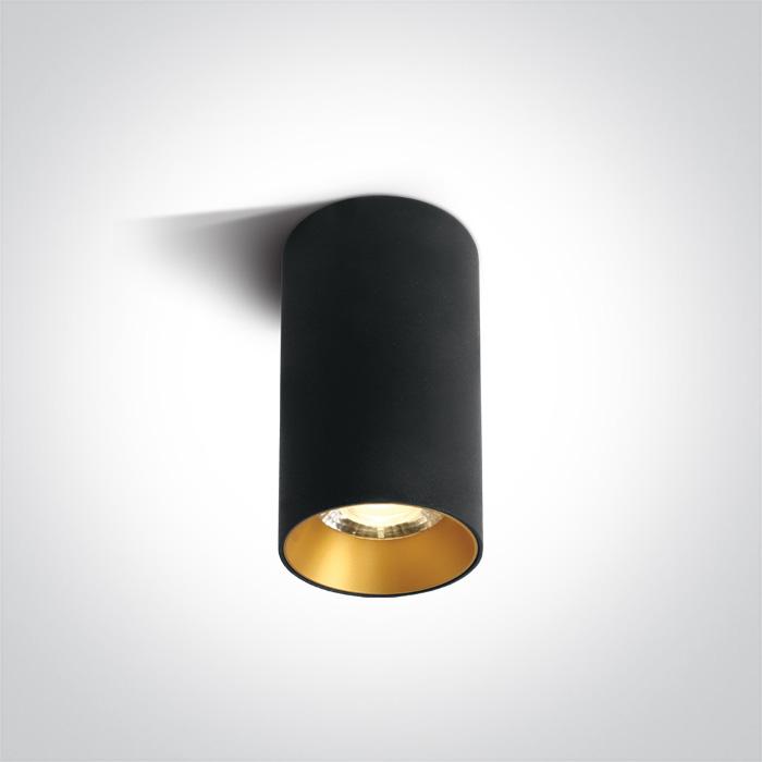 BLACK LED CYLINDER 15W WW 36deg 230V DARK LIGHT