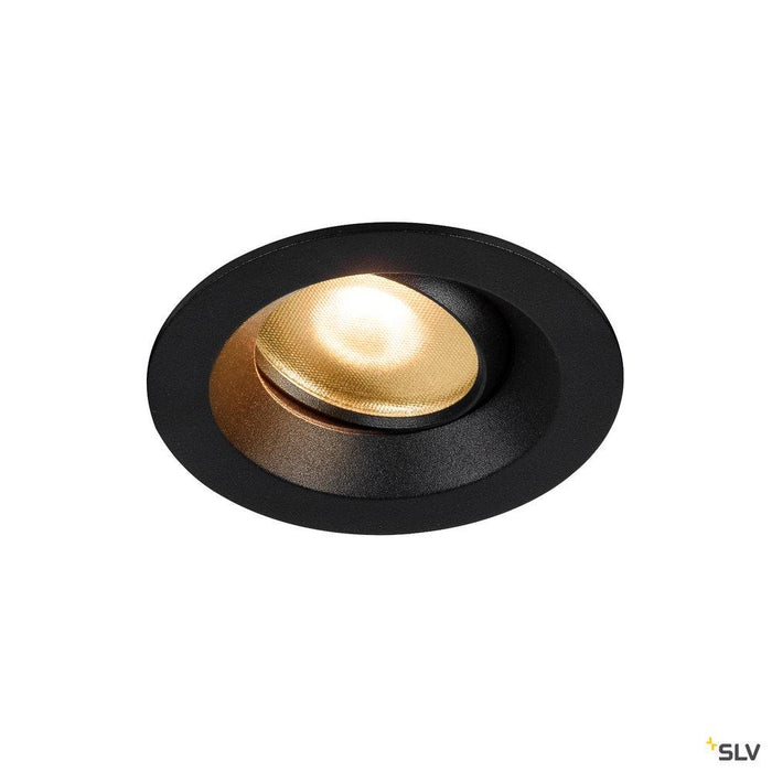 DINGILO Indoor LED recessed ceiling light black 2700K tiltable