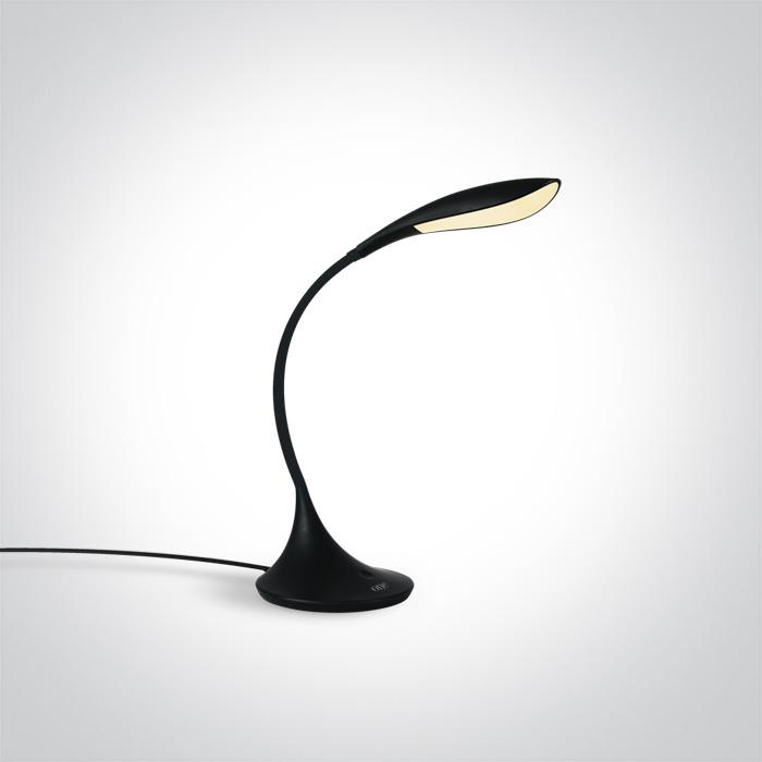 BLACK TABLE LAMP LED 5W CW 100-240V