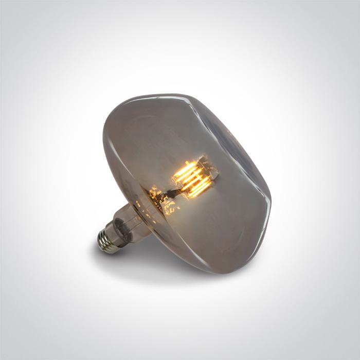 DECORATIVE LED LAMP E27 8w DARK CHROME 230v