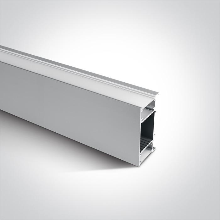 SLIGHTLY SCRATCHED ALUMINIUM WALL PROFILE 2m