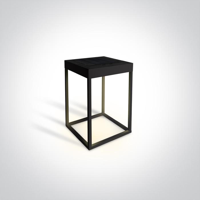 BLACK LED 2,2w WW IP65 DIMMABLE SOLAR