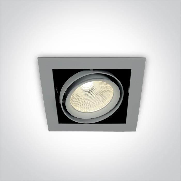 GREY COB LED 20W CW 36deg 230V