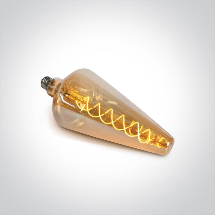 DECORATIVE LED LAMP E27 4w AMBER 230v