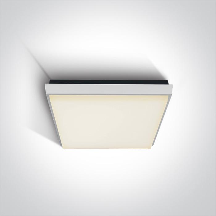 WHITE PLAFO LED 25W WW IP54 230V