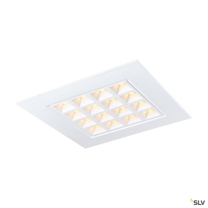 PAVANO 620x620 Indoor LED recessed ceiling light white 3000K UGR<(><<)>16