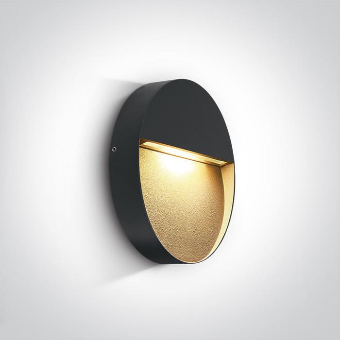 ANTHRACITE LED WALL LIGHT 9W WW IP54 230V