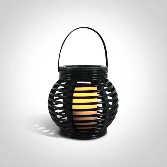 LED FLICKERING CANDLE IN BASKET 2xC BATTERIES