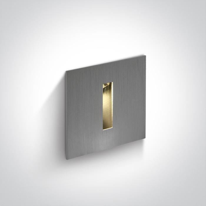 ALUMINIUM RECESSED 3W WW DARK LIGHT IP54 350mA