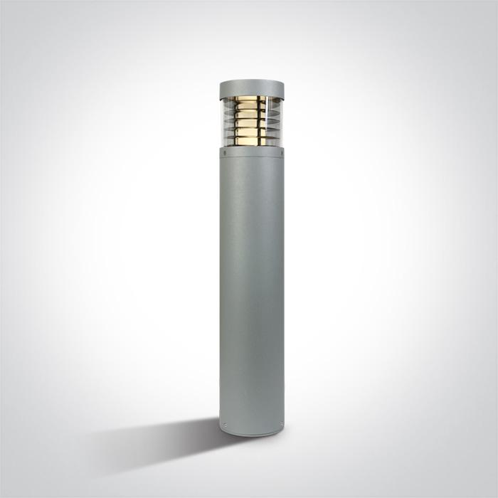 GREY LED BOLLARD 85cm 15w WW IP54 100-240v
