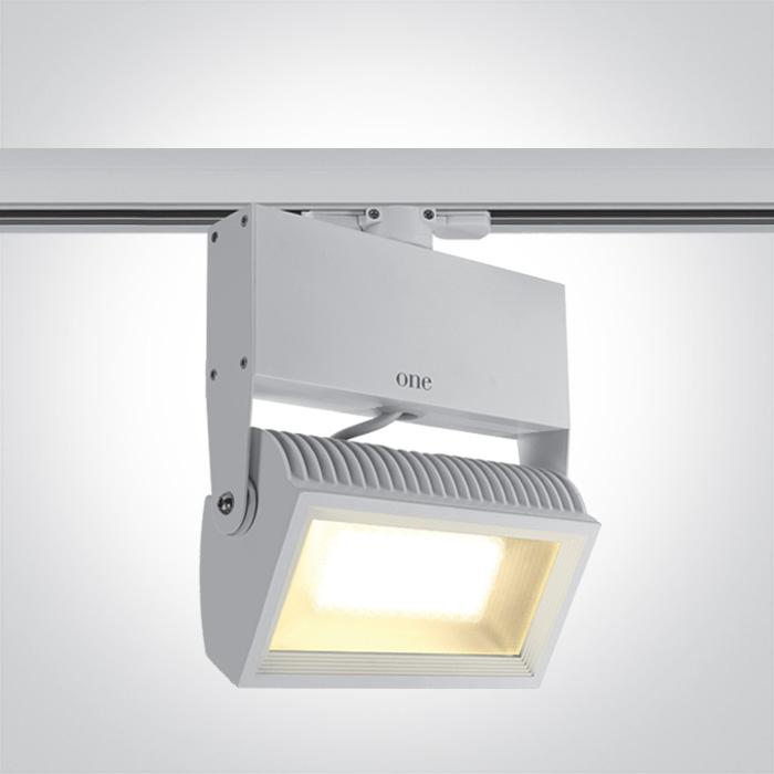 WHITE LED 42w WW TRACK SPOT 80deg 230v