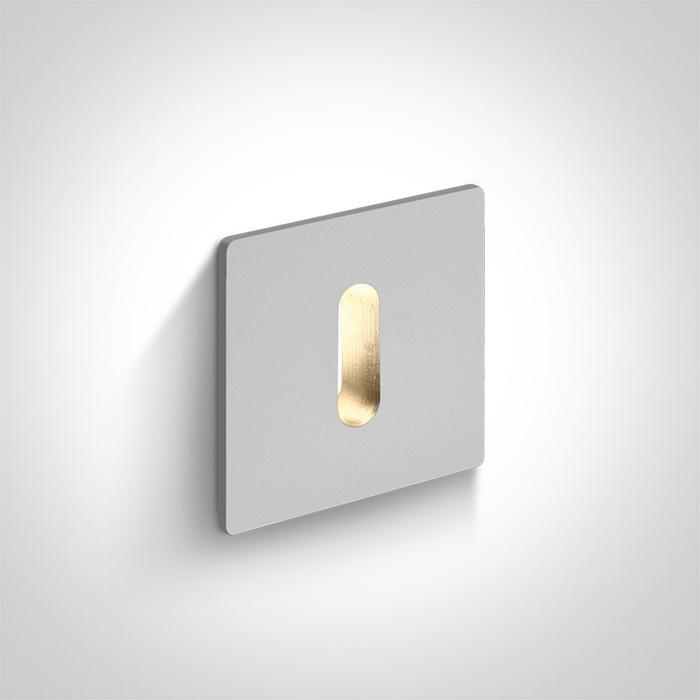 WHITE RECESSED 1W WW DARK LIGHT IP20 350mA