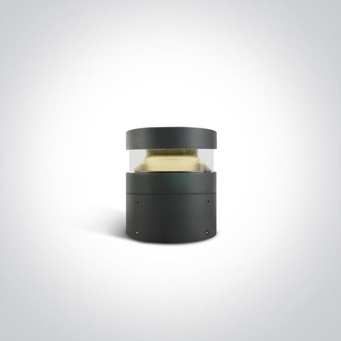 ANTHRACITE LED BOLLARD 20cm 20W WW IP65 230V