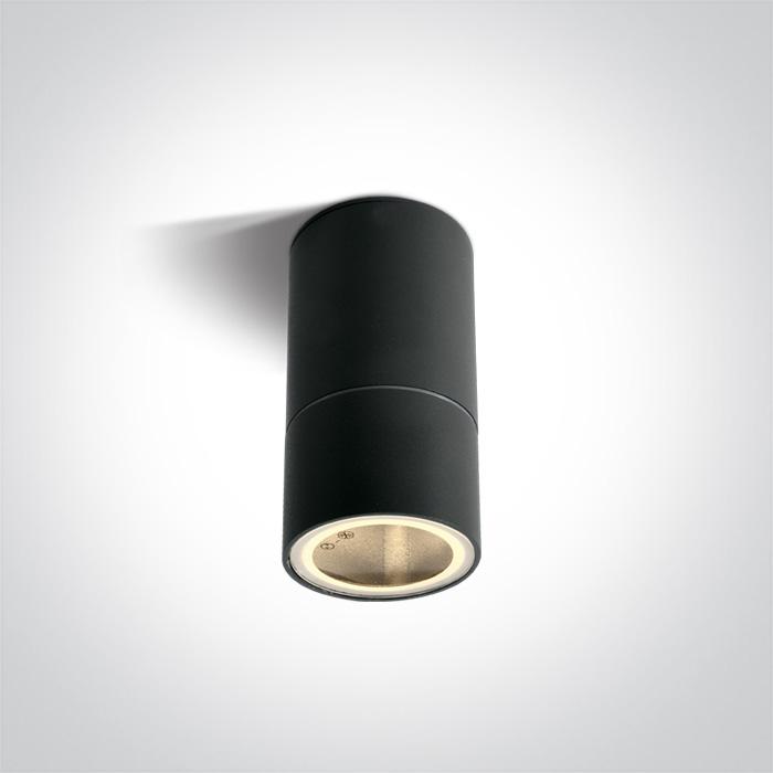 BLACK CYLINDER GU10 35w IP54 DARK LIGHT