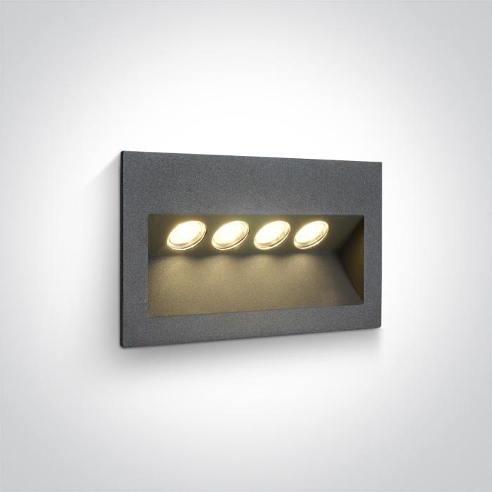 ANTHRACITE IP65 LED 4x1w WW 100-240V