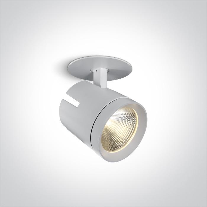 WHITE RECESSED LED 40W CW 36deg 230V