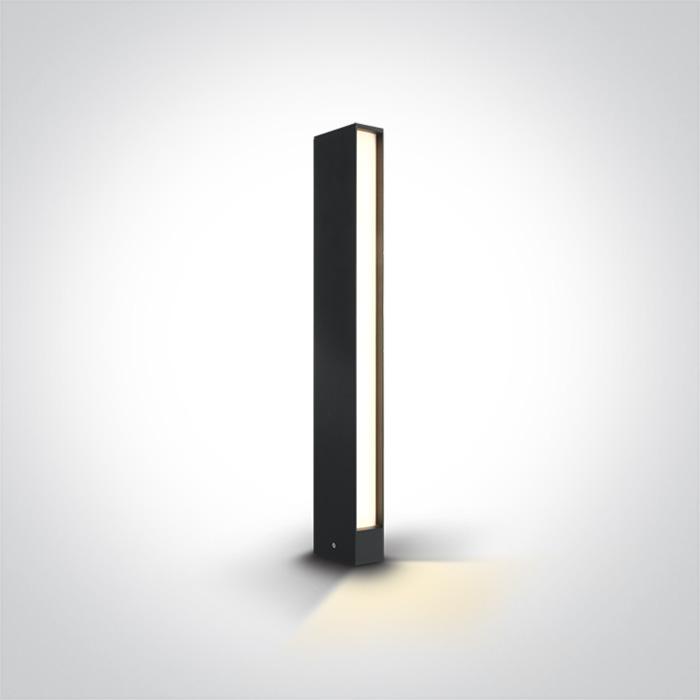 ANTHRACITE LED BOLLARD 60cm 8W WW IP54 100-240V