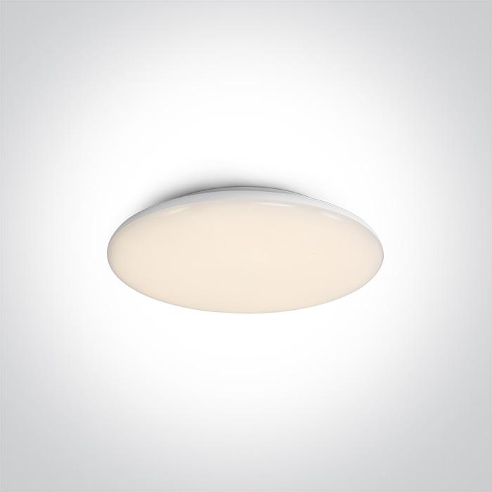 WHITE PLAFO LED 12W WW IP40 100-240V
