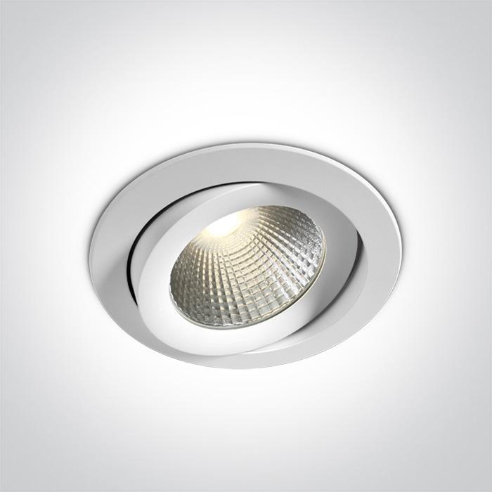 WHITE COB LED 30w CW 38d + DRIVER 230v