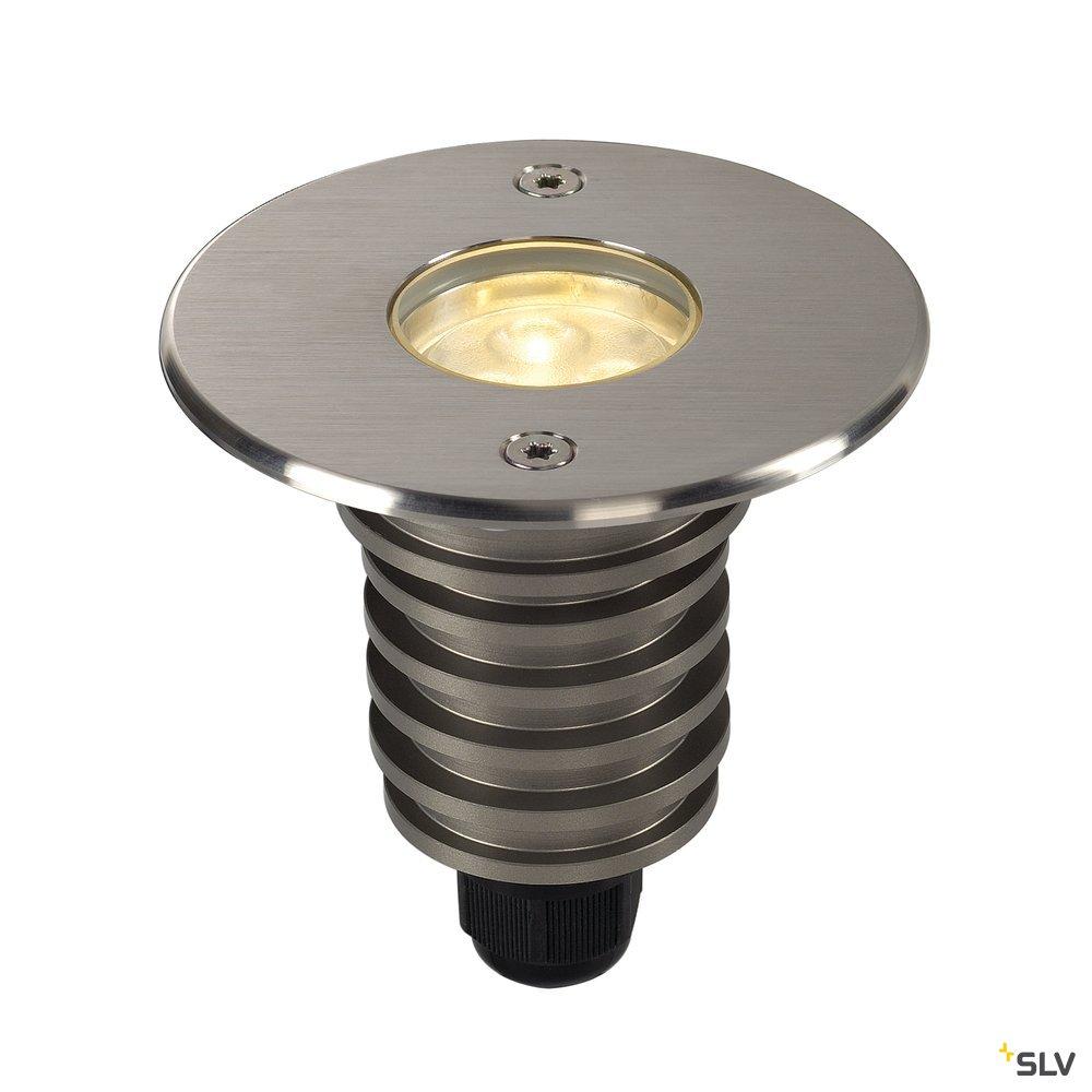 DASAR 920 outdoor LED inground fitting, round stainless steel 316 4000 ...