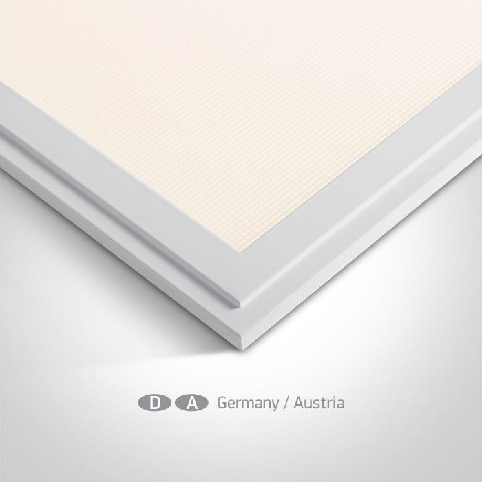 WHITE LED 48w WW 62x62 UGR19 PANEL IP20 1200mA