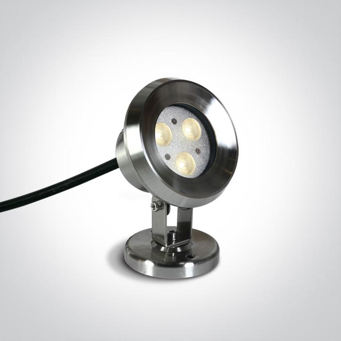 3X1W LED CW SS316 IP68 ADJUSTABLE UNDERWATER 24V