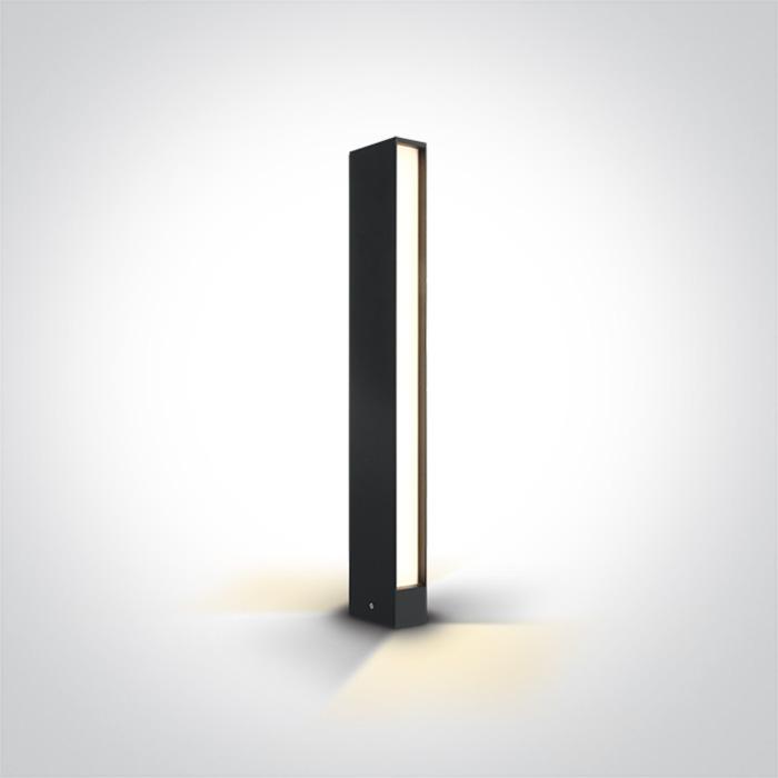 ANTHRACITE LED BOLLARD 60cm 2x6W WW IP54 100-240V
