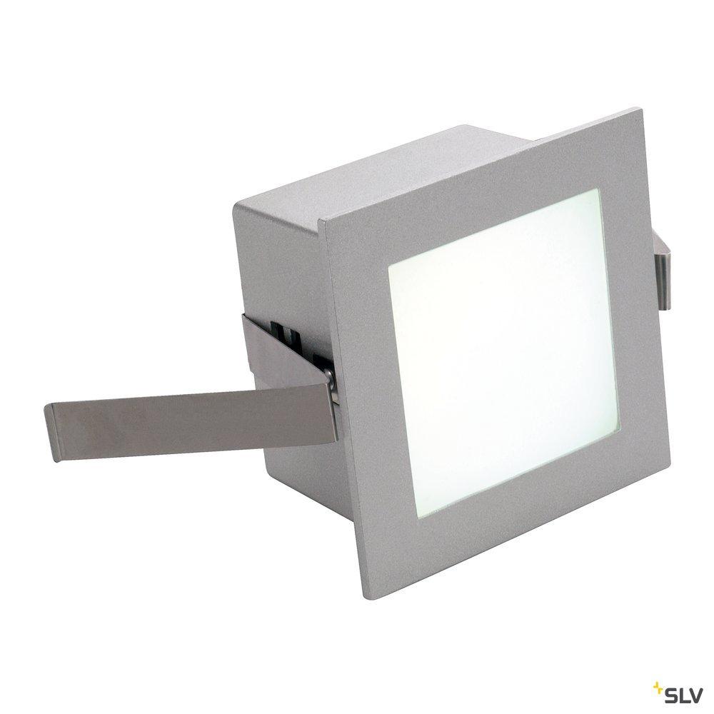 FRAME BASIC LED recessed light , square, silver-grey, white LED ...