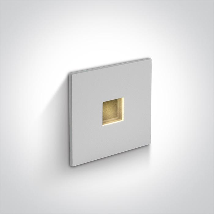 WHITE RECESSED 1W WW DARK LIGHT IP54 350mA