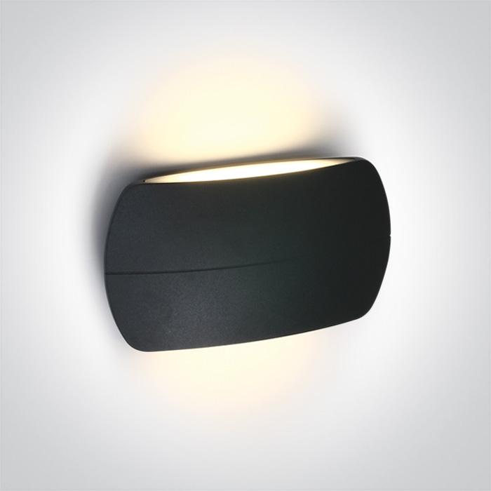 ANTHRACITE LED WALL LIGHT 2x6W WW IP54 230v