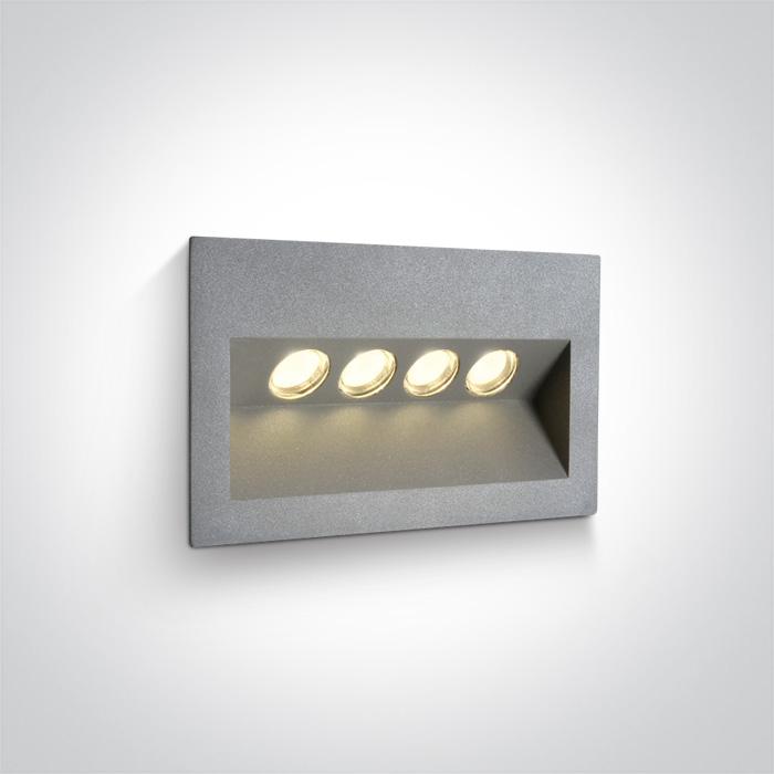 GREY IP65 LED 4x1w WW 100-240V