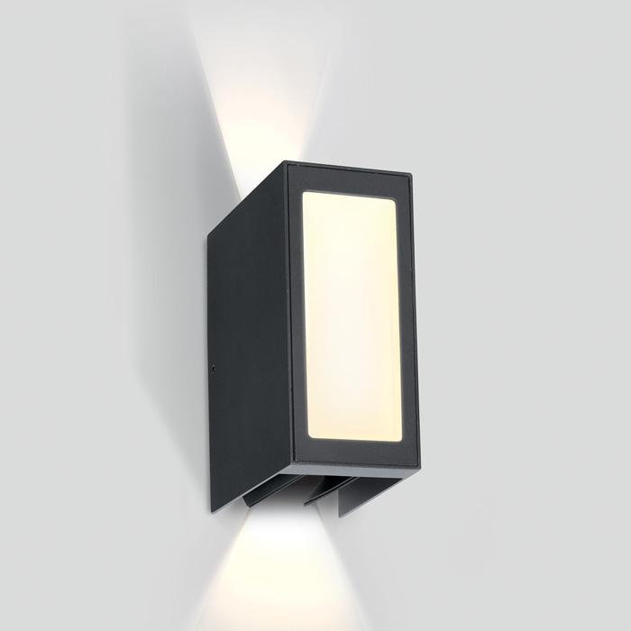 ANTHRACITE WALL LED 9W WW IP54 230V