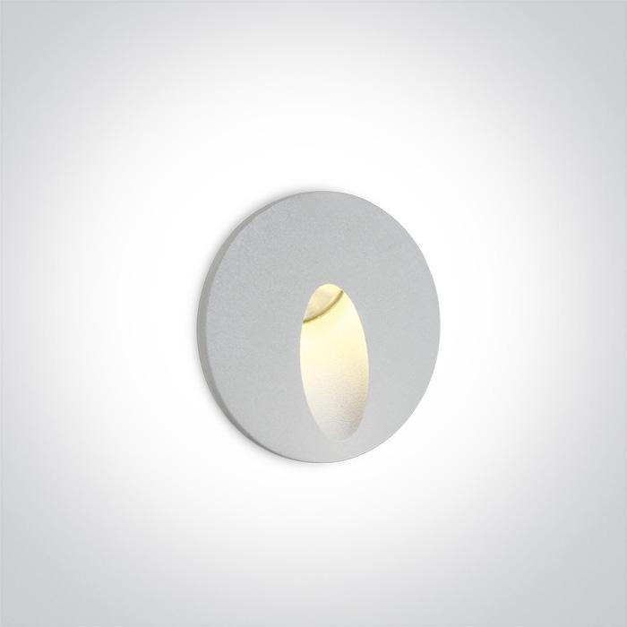 WHITE RECESSED IP54 1x3w WW 100-240V