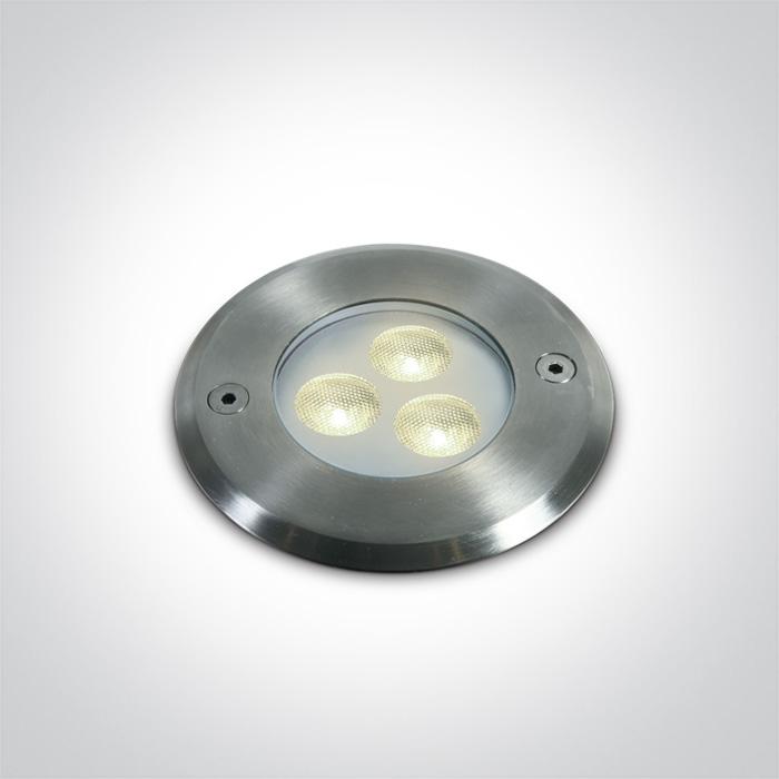 3x1W LED CW SS316 IP68 RECESSED UNDERWATER 24V