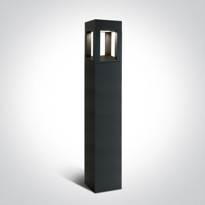 ANTHRACITE LED BOLLARD 90cm 22W CW IP65 230V