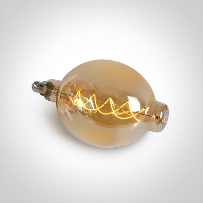 DECORATIVE LED LAMP E27 8w AMBER 230v