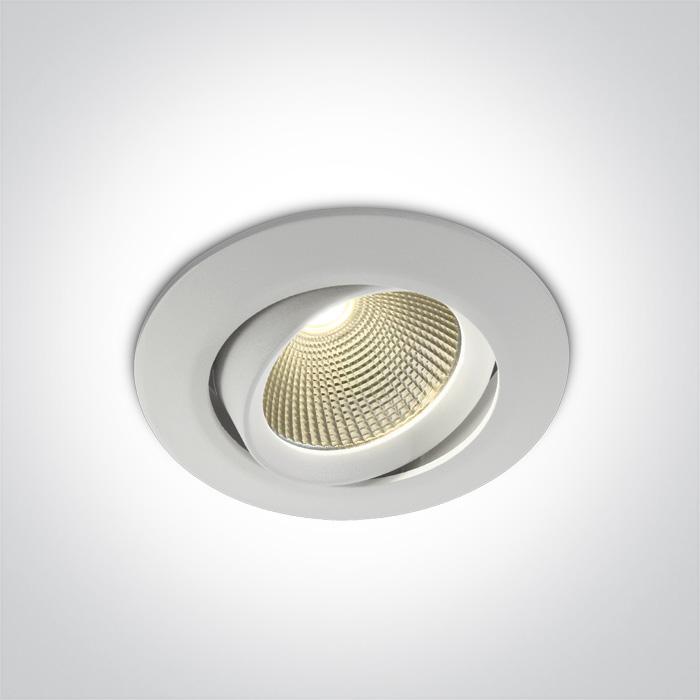 WHITE COB LED 12w WW 700mA 38deg IP20 ADJUSTABLE DARK LIGHT